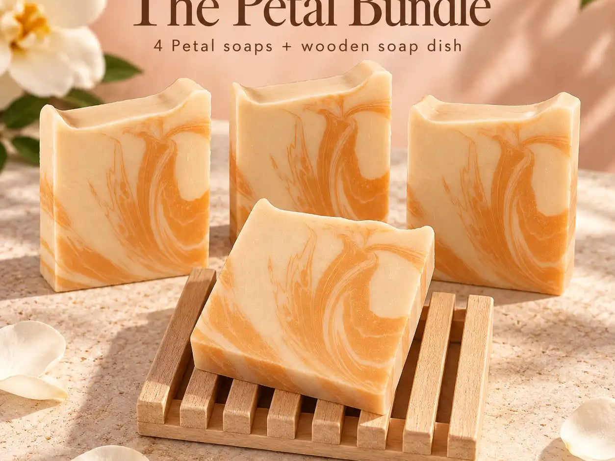 Cloudy Soap Petals handmade soap bars for dry and sensitive skin